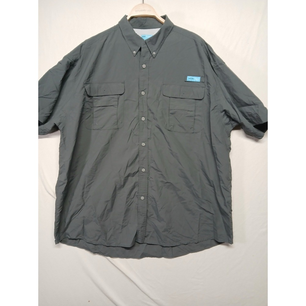 Mens Size 3XL Fishing Short Sleeve Shirt TUNA Outdoors Vented